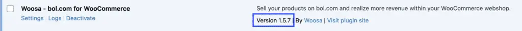 wsa plugin version