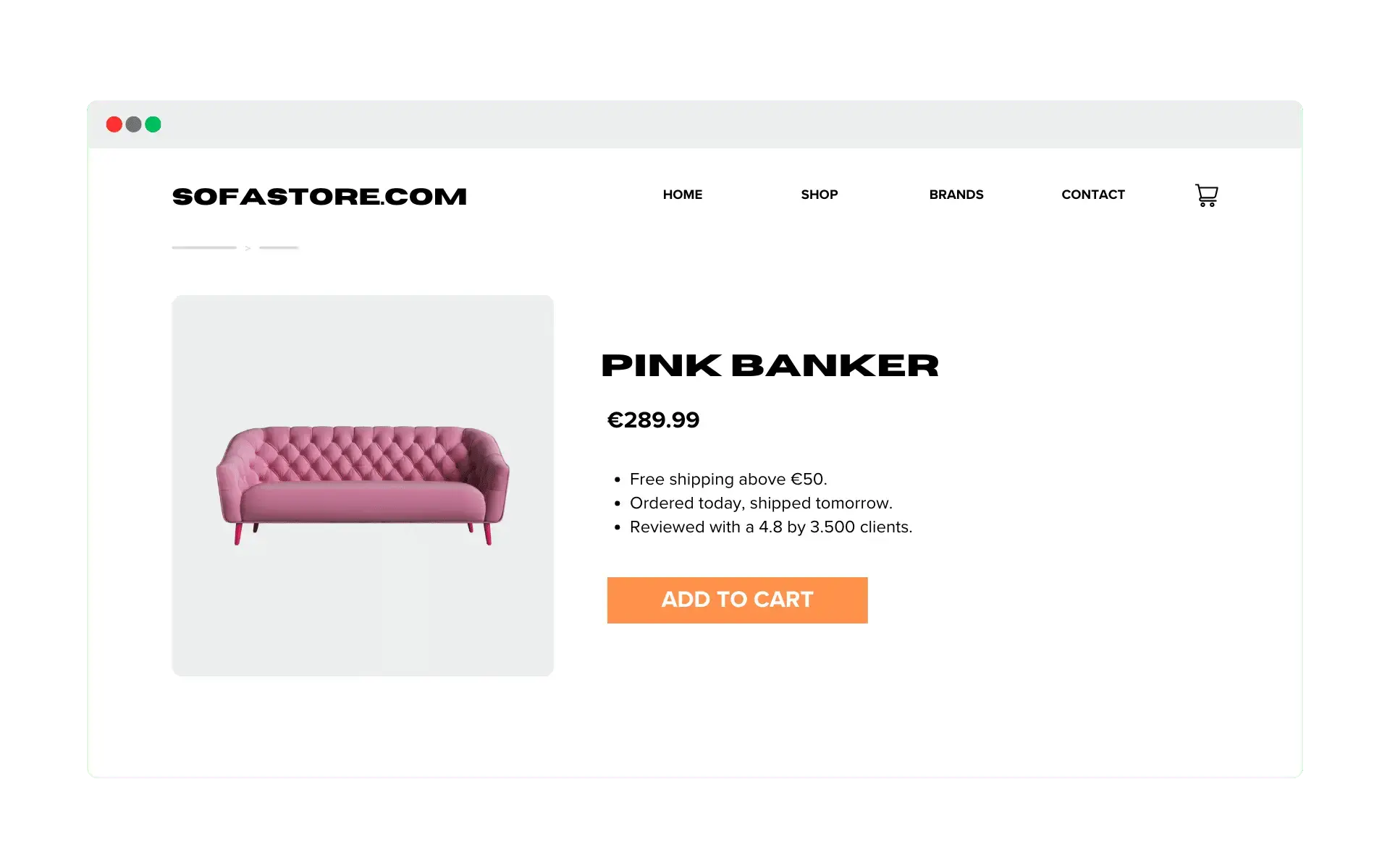 sofa dropshipping webshop