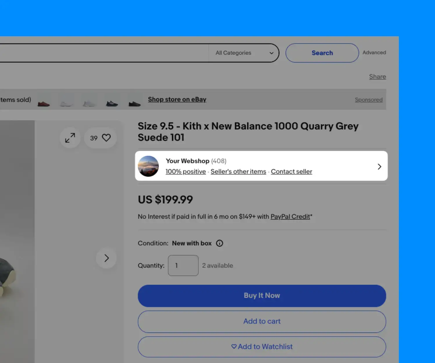 ebay product page woocommerce