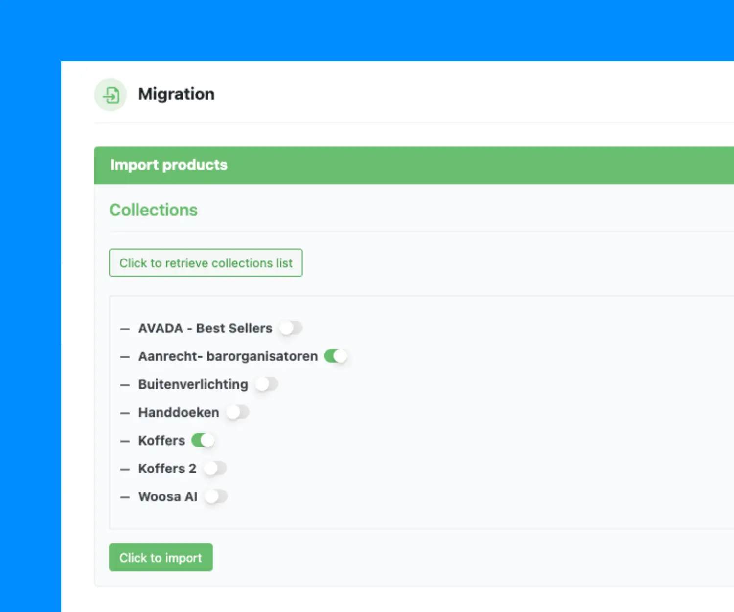 woosa shopify migrator